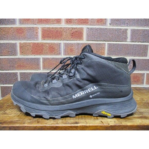 Merrell Mens Moab Speed Mid GTX Black Hiking Boots Gore-Tex Waterproof Size 13 main image 16